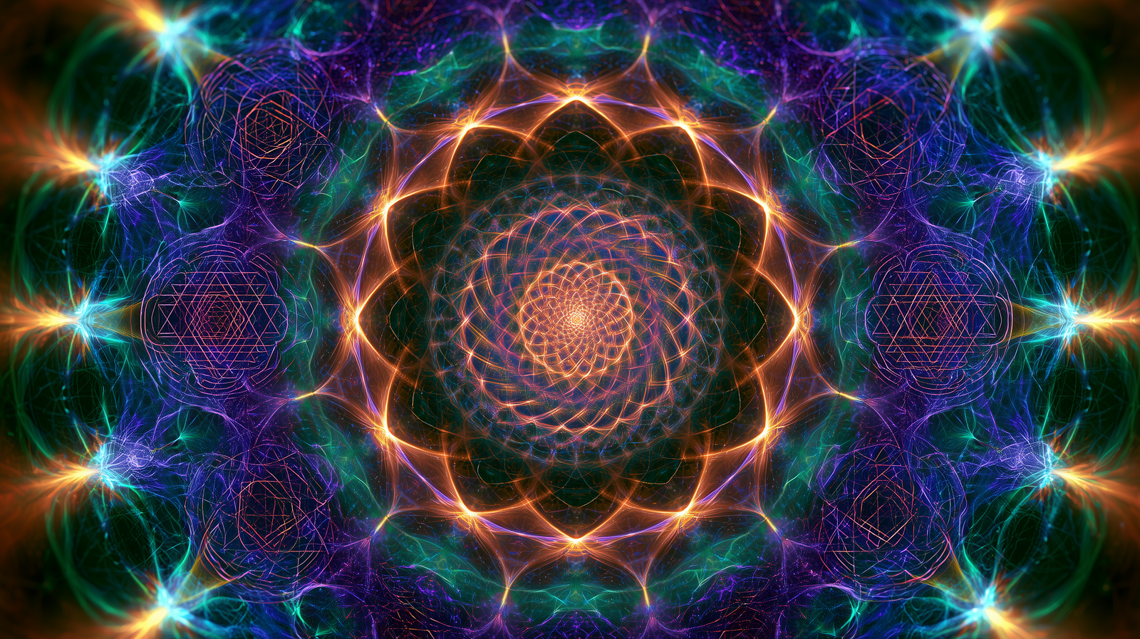 Sacred geometry cosmic art